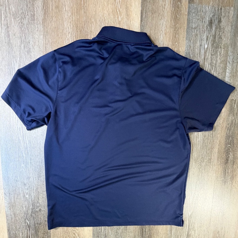 Under Armour Polo Shirt Mens XL Navy Auburn Tigers HeatGear Loose Fit - Picture 5 of 6
